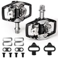 thumbnail image 1 of BUCKLOS SPD Clip Pedals MTB Mountain Bike Clipless Dual Sided Pedals - Road Bike Sealed Bearing Bicycle Clips in Pedal Compatible with Shimano SPD Cleats (9/16" Aluminum), 1 of 6