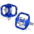 thumbnail image 1 of BUCKLOS SPD Pedals PD-M680 MTB Mountain Bike Clip in Dual Sided Pedals - Road Bike Flat & Clipless Sealed Bearing Bicycle Clips Pedal Compatible with Shimano SPD Cleats (9/16" Aluminum), 1 of 7