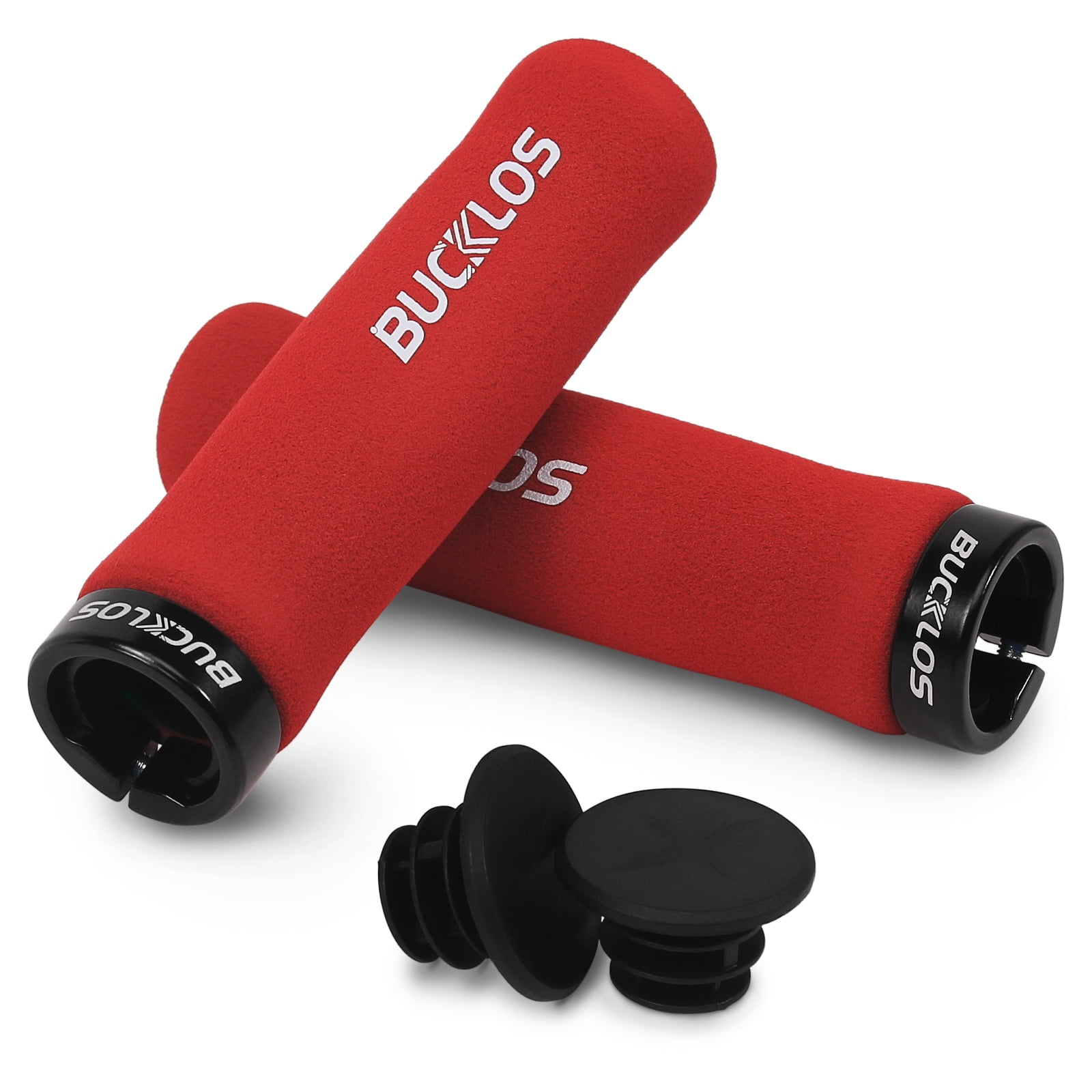 BUCKLOS Single Lock on Bike Handlebar Grips Bicycle Foam Sponge