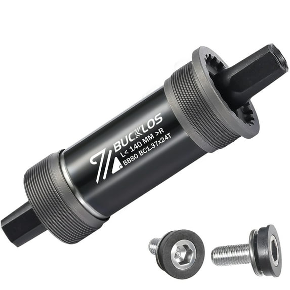 BUCKLOS Square Tapered BSA Bottom Bracket JIS-68/80/90/100/110/120x110.5 113 116 118 120 122.2 126 140 152 156 166 174mm with Screws