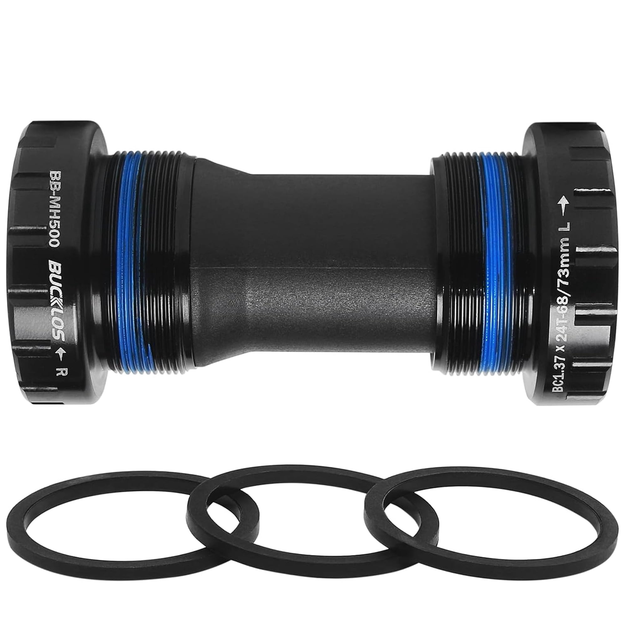 Blackbearing Bottom Bracket Cups - 86/92 Mm, B5 Stainless Bearings, CNC Aluminum For Road/MTB