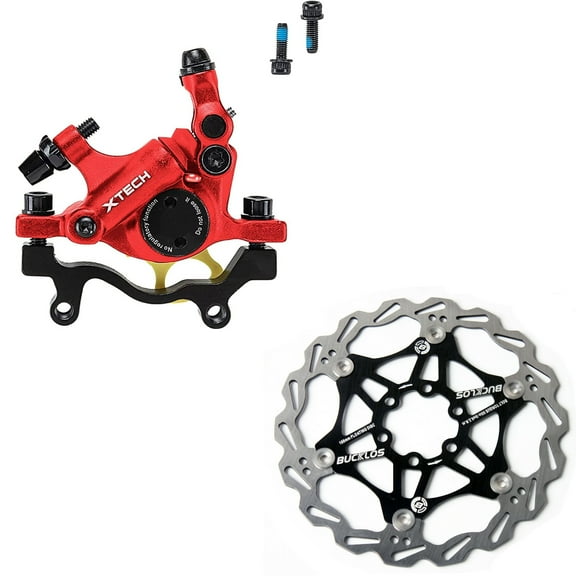 BUCKLOS Zoom HB-100 Bicycling Line Pulling Hydraulic Disc Brake Calipers with Bolt MTB Bike Rotor Bicycle Part