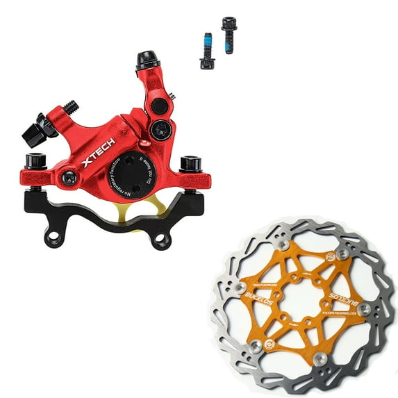 BUCKLOS Zoom HB-100 Bicycling Line Pulling Hydraulic Disc Brake Calipers with Bolt MTB Bike Rotor Bicycle Part