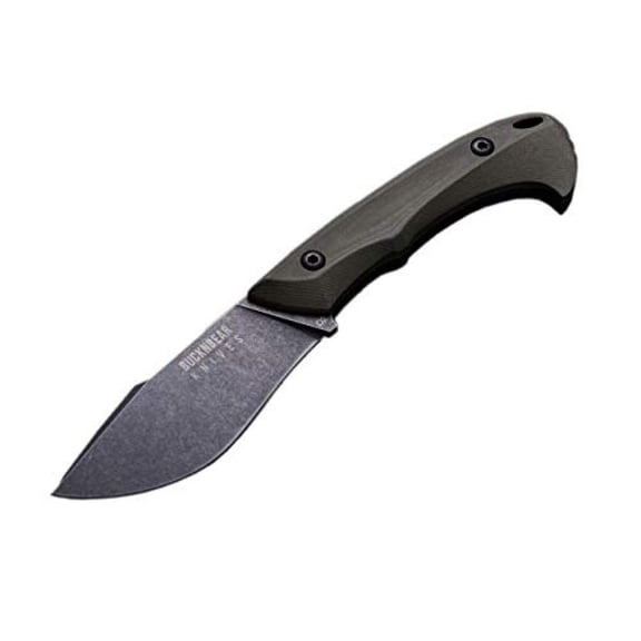 BUCKNBEAR KNIVES Piranha Tactical Knife with Innovative Kydex Sheath and belt clip, Army Green