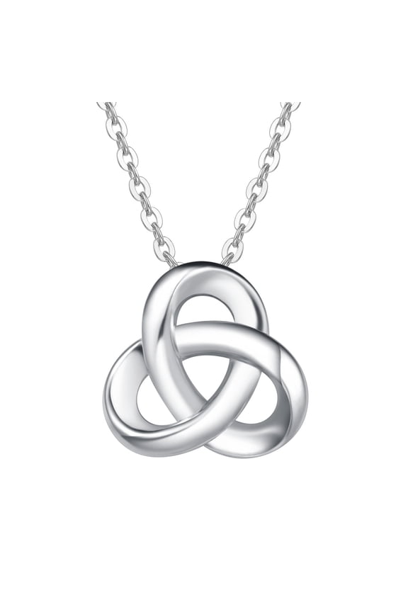 Sterling Silver Knitted Pattern Love Pendant Necklace Fine Jewelry Gift for Mon Women, 16+ 2" Extender