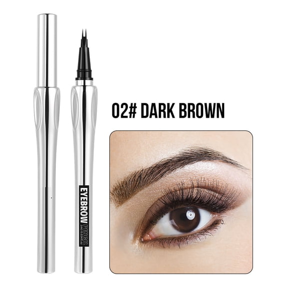 BUDAO00 2 Fork Microblading Eyebrow Pencil with Dual End Spoolie Brush, Hair Like Brow Pen for Filling Sparse Brows, Shaping, Defining and Natural Looking Daily Eye Makeup for Daily Use