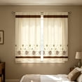 thumbnail image 1 of BUDAO00 2 Piece Kitchen Curtain Short Panels, Printed Cafe Curtain Set for Small Window, Sink, Cabinet, Living Room, Bathroom, Laundry Room and Home Decor, Home Decoration (B), 1 of 7