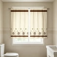 thumbnail image 1 of BUDAO00 2 Piece Kitchen Curtain Short Panels, Printed Cafe Curtain Set for Small Window, Sink, Cabinet, Living Room, Bathroom, Laundry Room and Home Decor, Home Decoration (A), 1 of 7