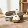 thumbnail image 1 of BUDAO00 2-in-1 Cat Litter Scoop with Hanging Storage Holder, Sifting Shovel and Base Set for Clumping Litter, Daily Litter Box Cleaning, Compact Pet Supply Storage and Home Use (Yellow), 1 of 6