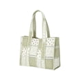 thumbnail image 1 of BUDAO00 French Country Floral Tote Bag for Women, Large Shoulder Shopper with Gingham Stripes, Ruffled Sides and Long Handles for Travel, Shopping, Work and Weekend Use (Green), 1 of 6