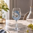 thumbnail image 1 of BUDAO00 Ocean Wine Glass, Dolphin Decorative Stemmed Goblet with 3D Sea Life Design and Coastal Style, Novelty Drinkware for Wine, Table Settings, Beach House Decor and Ocean Lovers, 1 of 6
