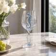 thumbnail image 1 of BUDAO00 Ocean Wine Glass, Seahorse Decorative Stemmed Goblet with 3D Sea Life Design and Coastal Style, Novelty Drinkware for Wine, Table Settings, Beach House Decor and Ocean Lovers, 1 of 6