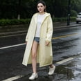 thumbnail image 1 of BUDAO00 Rain Ponchos for Adults Reusable, Raincoats Emergency with Hood and Drawstring for Women Men (Khaki), 1 of 8