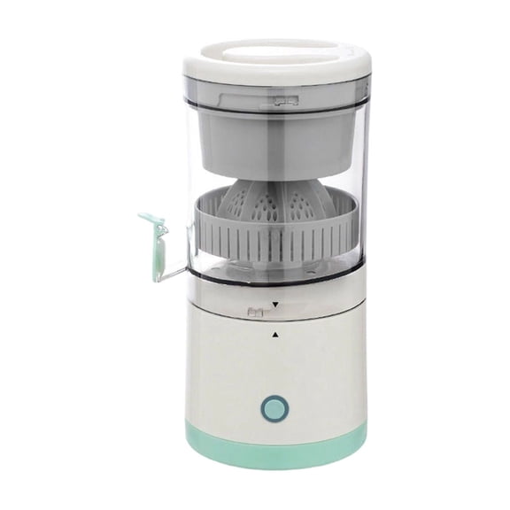 BUDAO00 Rechargeable Electric Citrus Juicer, Orange, Lemon and Grapefruit Squeezer with Pulp Separation Strainer, One-Touch Button, USB Charging and Pour Spout for Kitchen (Green)