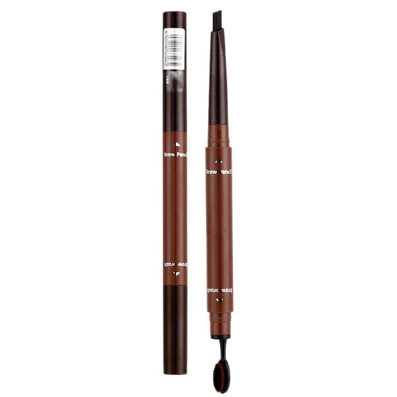 BUDAO00 Triangular Tip Eyebrow Pencil with Dual End Spoolie Brush, Precision Brow Definer for Filling, Shaping, Blending and Natural Hair Like Daily Eyebrow Makeup for Daily Brow Styling
