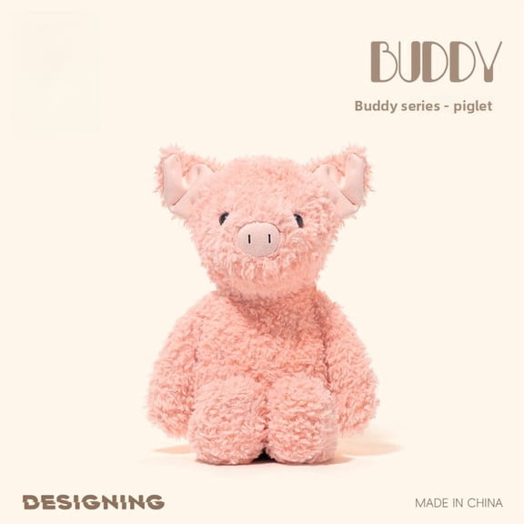 BUDDY Series Plush Toy Set, Cute Fluffy Monkey & Rabbit Stuffed Animals, Soft Huggable Plushies for Kids and Collectors