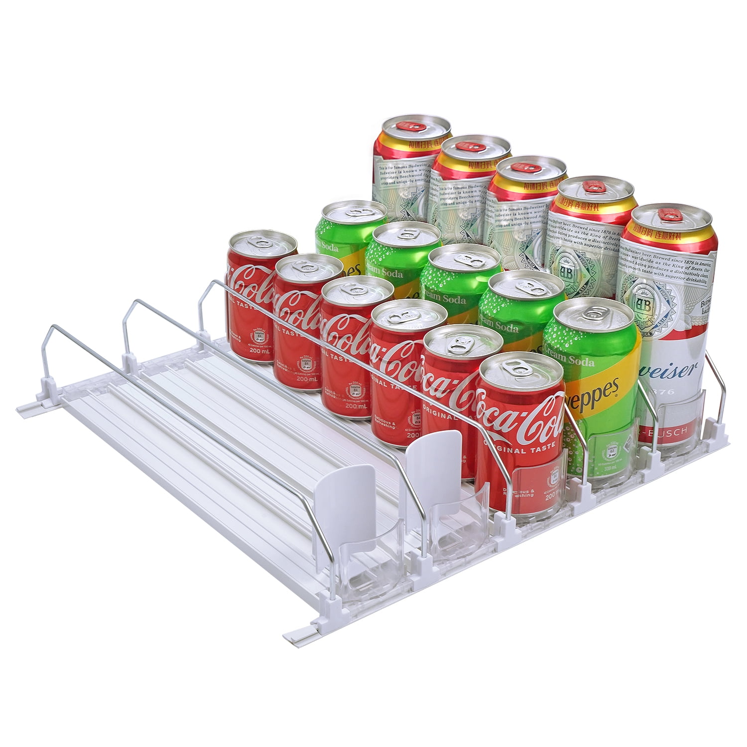 Compact Can Organizer for Seltzer, Soda, Beer - Ideal for Fridge