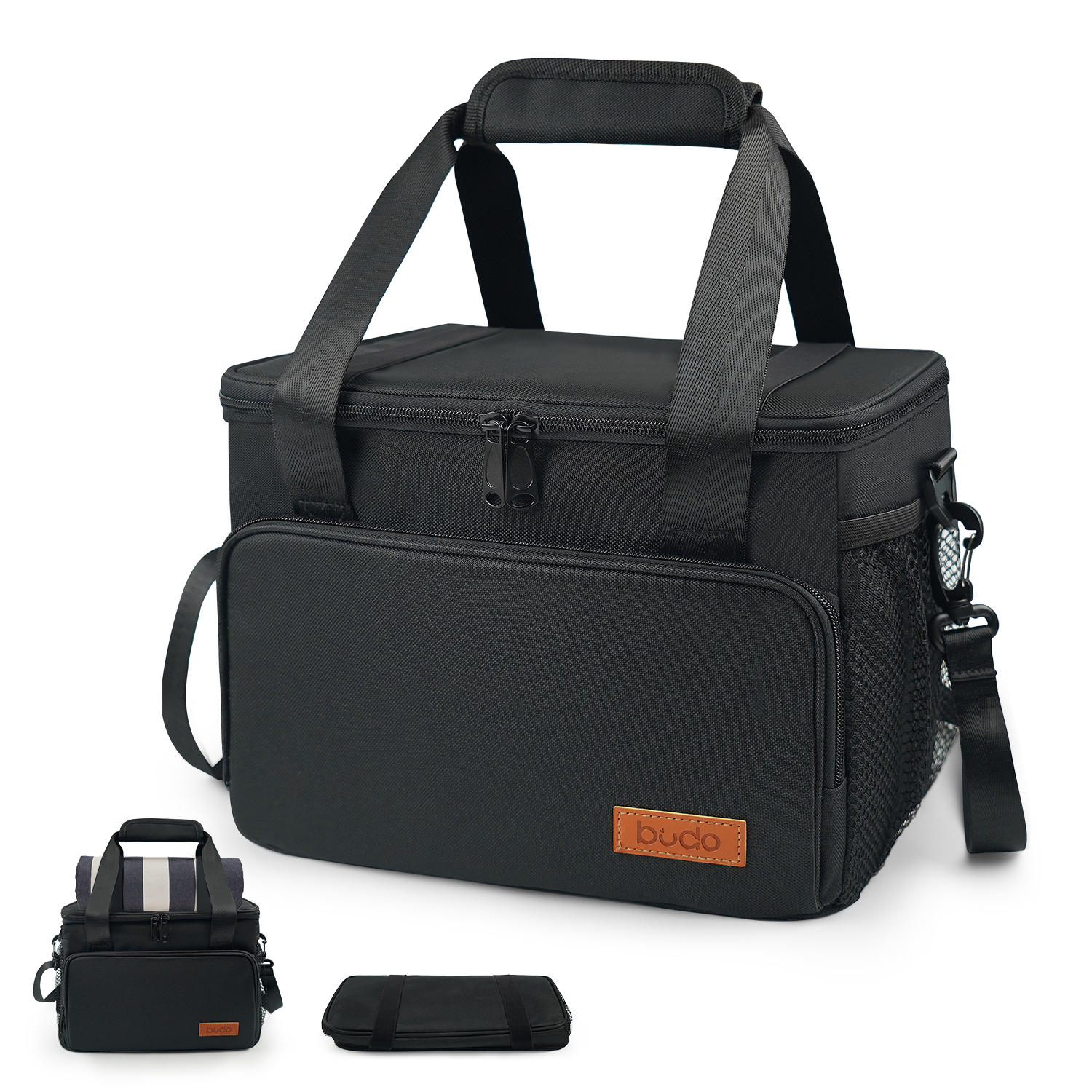 BUDO Insulated Lunch Bag for Men Women, 900D Oxford Leakproof Thermal