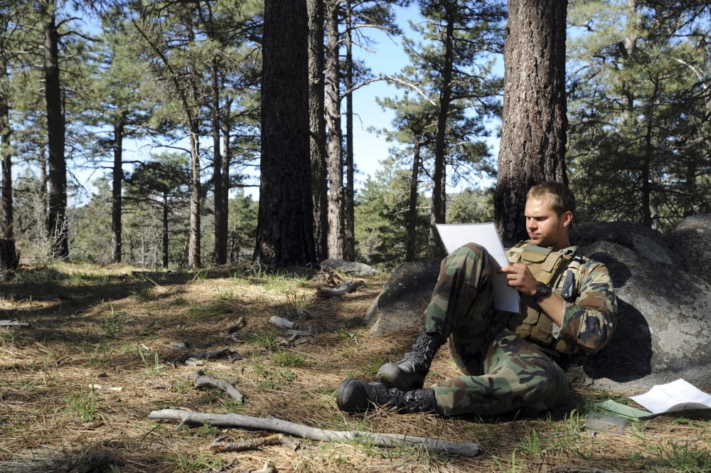 BUDS candidate plots coordinates to his next checkpoint Canvas Art - Stocktrek Images (34 x 23)