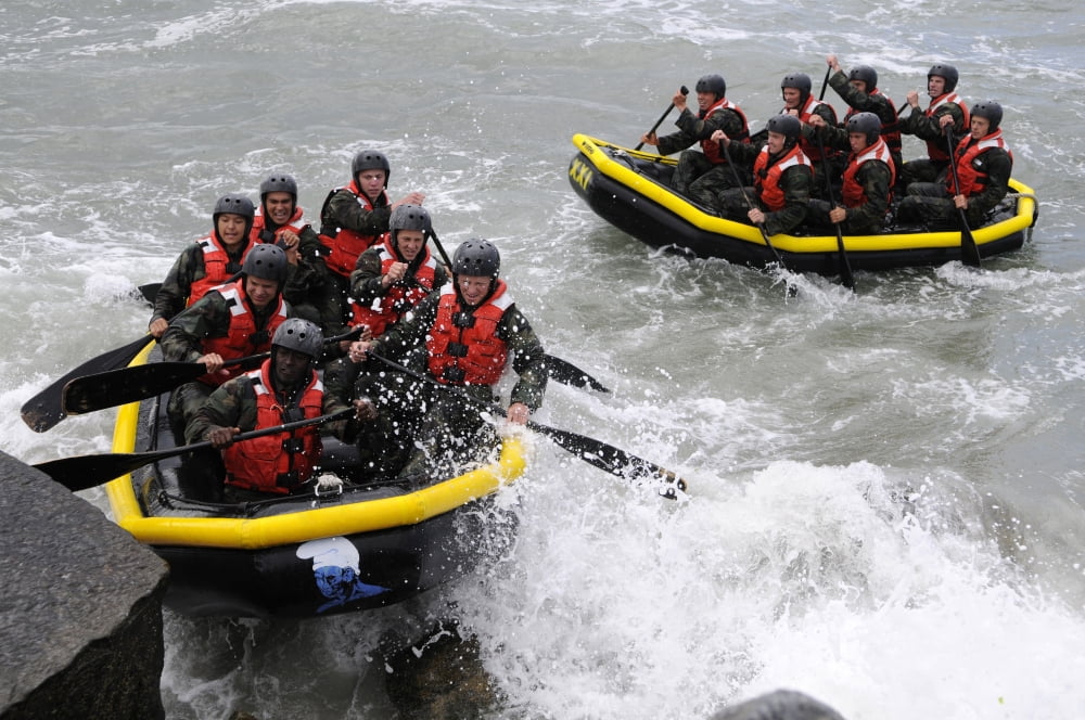 BUDS participate in rock portage on Coronado Island Canvas Art - Stocktrek Images (35 x 23)