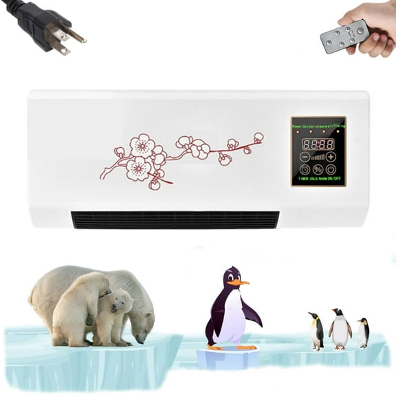 BUERCWS 2025 New Climafy Split Max Air Conditioner with Heating & Natural Wind, Quiet Operation, Wall-Mounted AC Unit with Remote Control, for Home, Bedroom & Office (White)