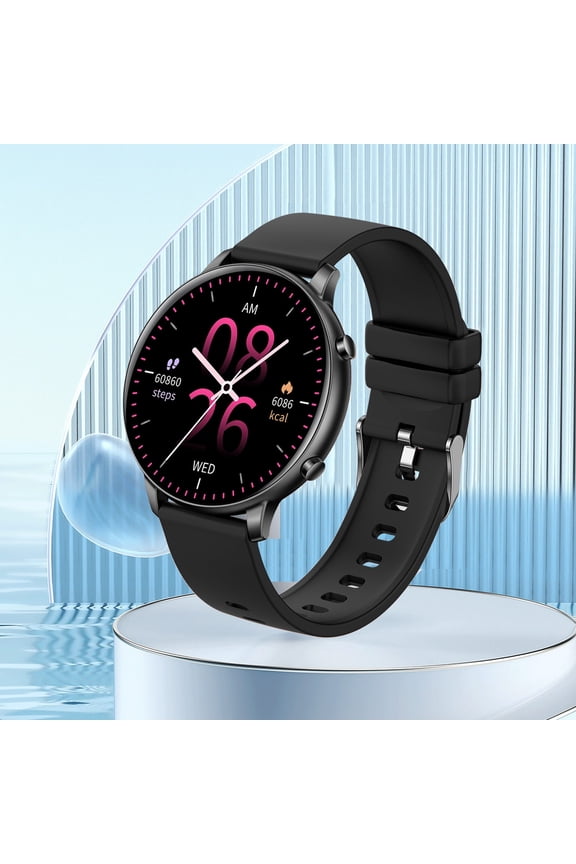 Bluetooth Calling Sports Watch - Full Touchscreen, IP67 Splash Resistant, Magnetic Charging in 1hr, 5-Day Power, Ideal for Trail Running & Gym