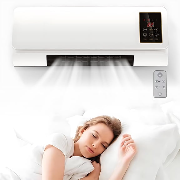 FYHALE Climafy Air Conditioner 5,000 btu, 2025 New Wall Mounted Split Max Air Conditioner, Cooling & Heating Unit with Remote Control, Whisper-Quiet Operation for Home and Office (White)