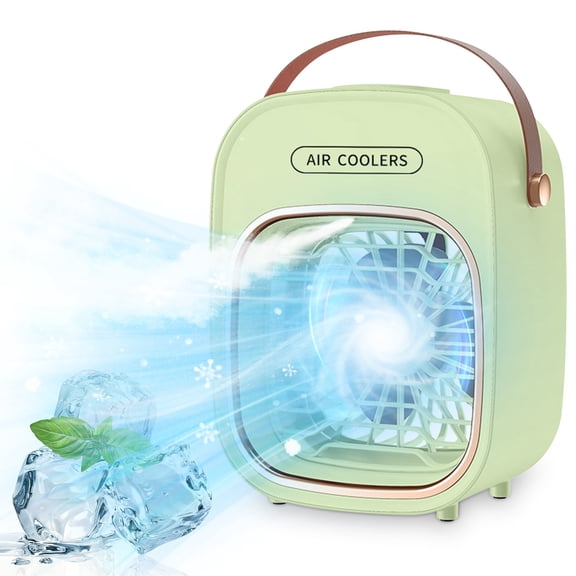 BUERCWS Desktop Air Cooler Fan - Small Space Cooling Solution with Hydro Chill Filter, Lightweight & Quiet for Workstation Craft Room or Bedside