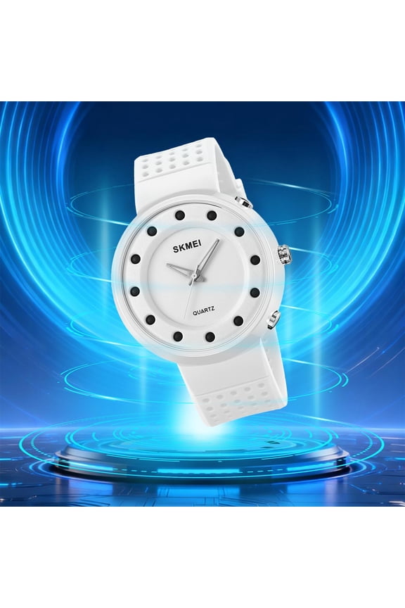 Men's Hybrid Watch - Analog-Digital Combo, Quartz Movement, 30M Water Resist., Border Style, Leather Strap, Perfect for Office & Casual Outfits