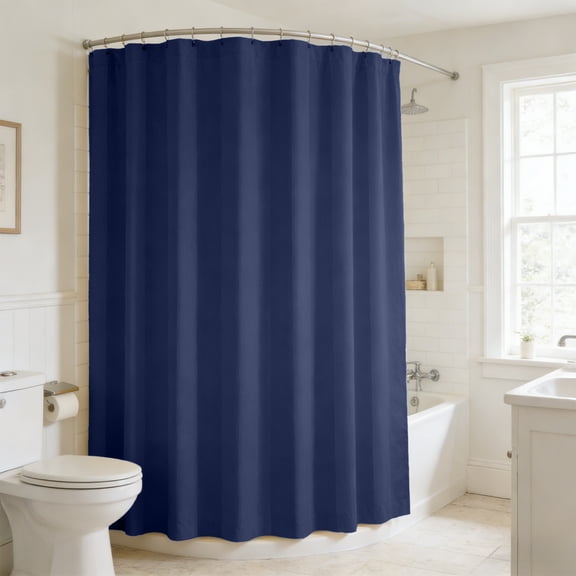 BUERCWS Stylish Glitter Textured Curtain - 100% Waterproof & Mildew Resistant - Semi Sheer Design - Elegant Drape