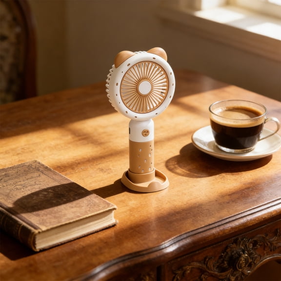 BUERCWS Wedding Guest Fan, Handheld USB Rechargeable Small Portable Fan, Elegant Cooling for Ceremonies, Ideal Favor for Summer Weddings
