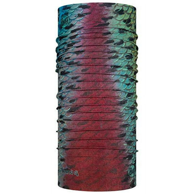 BUFF Standard CoolNet UV+ Multifunctional Headwear and Face Mask, Fishing  and Hunting Designs, Rainbow Flank, One Size 