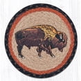 thumbnail image 1 of BUFFALO Bison 100% Natural Jute Swatch, 10" Trivet/Placemat, by Earth Rugs, 1 of 1