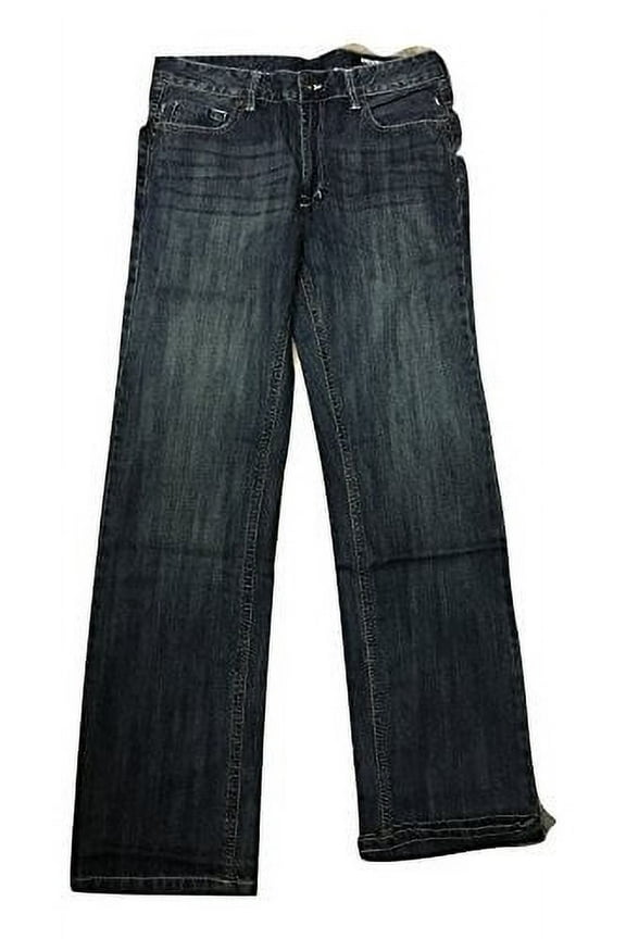 BUFFALO DAVID BITTON Boys Driven Straight Jeans Distressed & Worn Size 16