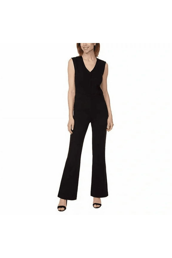 BUFFALO David Bitton Ladies' Ponte Sleeveless Jumpsuit - (Black, Medium)