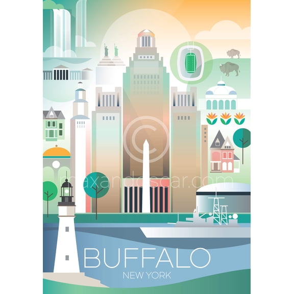 BUFFALO, NEW YORK PRINT