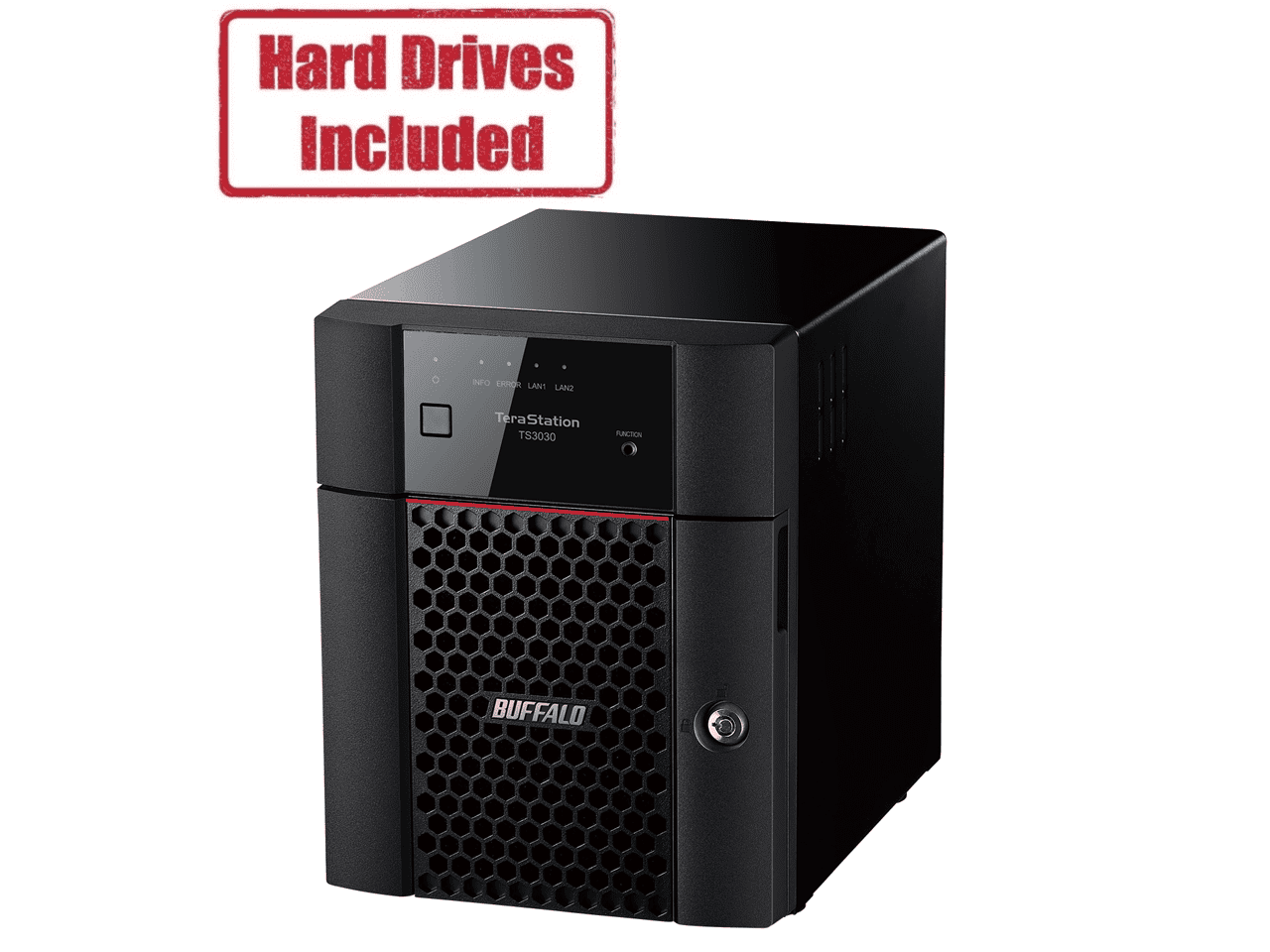 BUFFALO TeraStation 3430DN 4-Bay Secure SMB Desktop NAS 8TB (4x2TB) with Hard Drives Included - Alpine AL524 Quad-core (4 Core) 2 GHz - 4 x HDD Supported - 4 x HDD Installed - 8 TB Installed HDD Ca...
