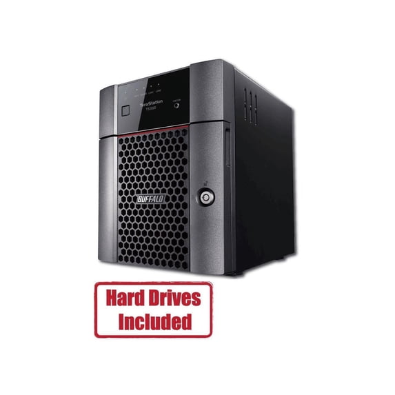 BUFFALO TeraStation TS3420DN0804 4-Bay NAS 8TB (4x2TB) with NAS-Grade Hard Drives Included Desktop Network Attached Storage