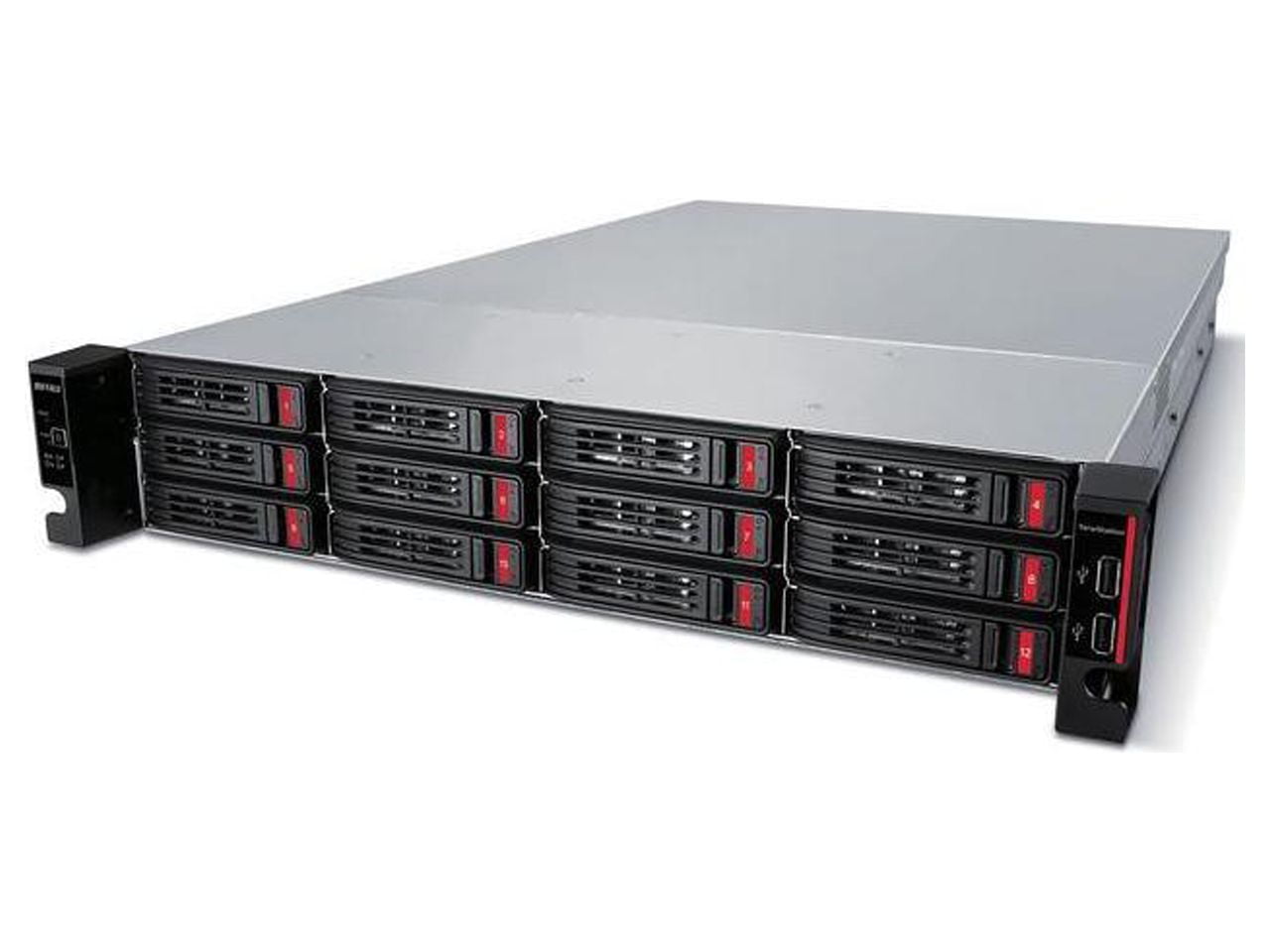 BUFFALO TeraStation 51220RH 12-Bay Secure Business 2U NAS 64TB (4x16TB) w/ Hard Drives Included - Annapurna Labs Alpine Quad-core (4 Core) 2 GHz - 12 x HDD Supported - 4 x HDD Installed - 64 TB Ins...