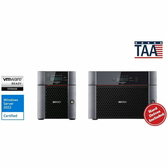 BUFFALO TeraStation 5420DN 4-Bay Secure Business Desktop NAS 16TB (2x8TB) w/ Hard Drives Included - Annapurna Labs Alpine Quad-core (4 Core) 2 GHz - 4 x HDD Supported - 2 x HDD Installed - 16 TB In...