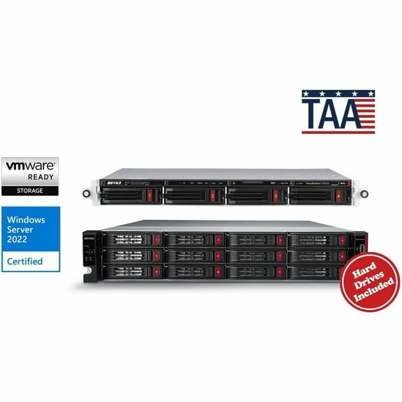 BUFFALO TeraStation 5420RN 4-Bay Secure Business Rackmount NAS 16TB (4x4TB) w/ Hard Drives Included