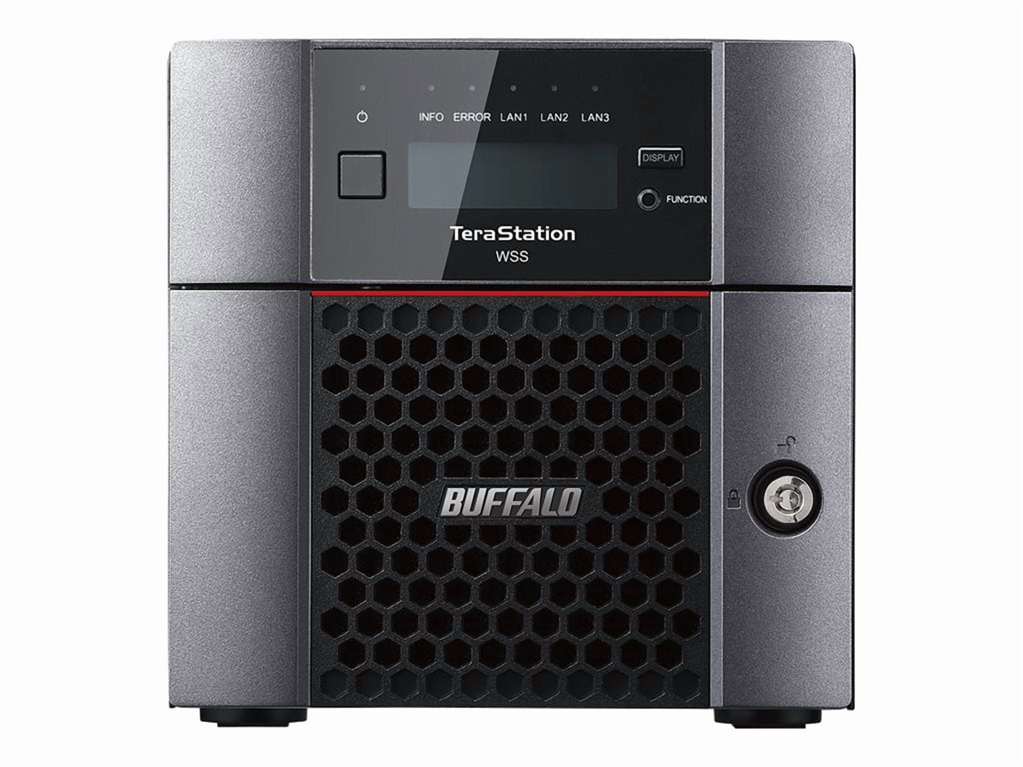 BUFFALO TeraStation WS5220DN 2-Bay Windows Server IoT 2025 Desktop NAS 8TB (2x4TB) HDD Included TAA Compliant - Intel Atom C3338 Dual-core (2 Core) 1.50 GHz - 2 x HDD Supported - 48 TB Supported HD...