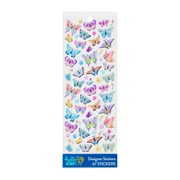 Hello Hobby Multicolor Butterfly Mini Puffy Designer Stickers, 67 Count