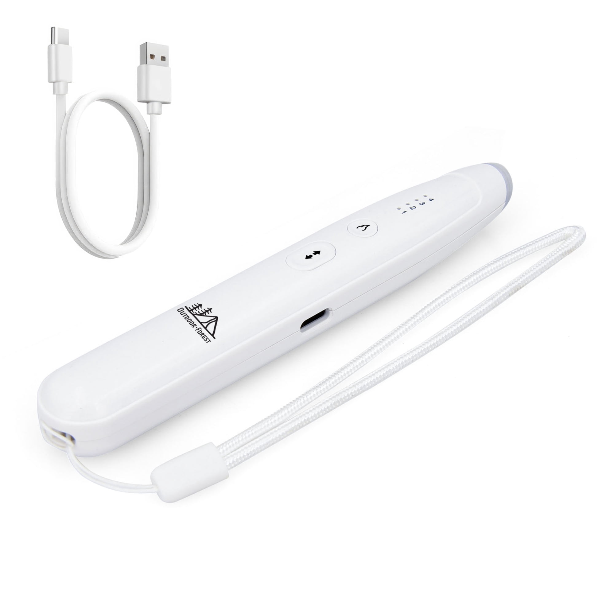 Outdoor-Forest Bug Bite Relief, White Color, Chemical Free, USB Type-C Cable Included