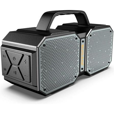 BUGANI Bluetooth Speakers, M83 Speaker IPX6 Waterproof Portable Large Wireless Speaker, Bluetooth 5.2,50W Big Power, 24H Playtime, Suitable for Family Gatherings and Outdoor Bluetooth Speaker Black