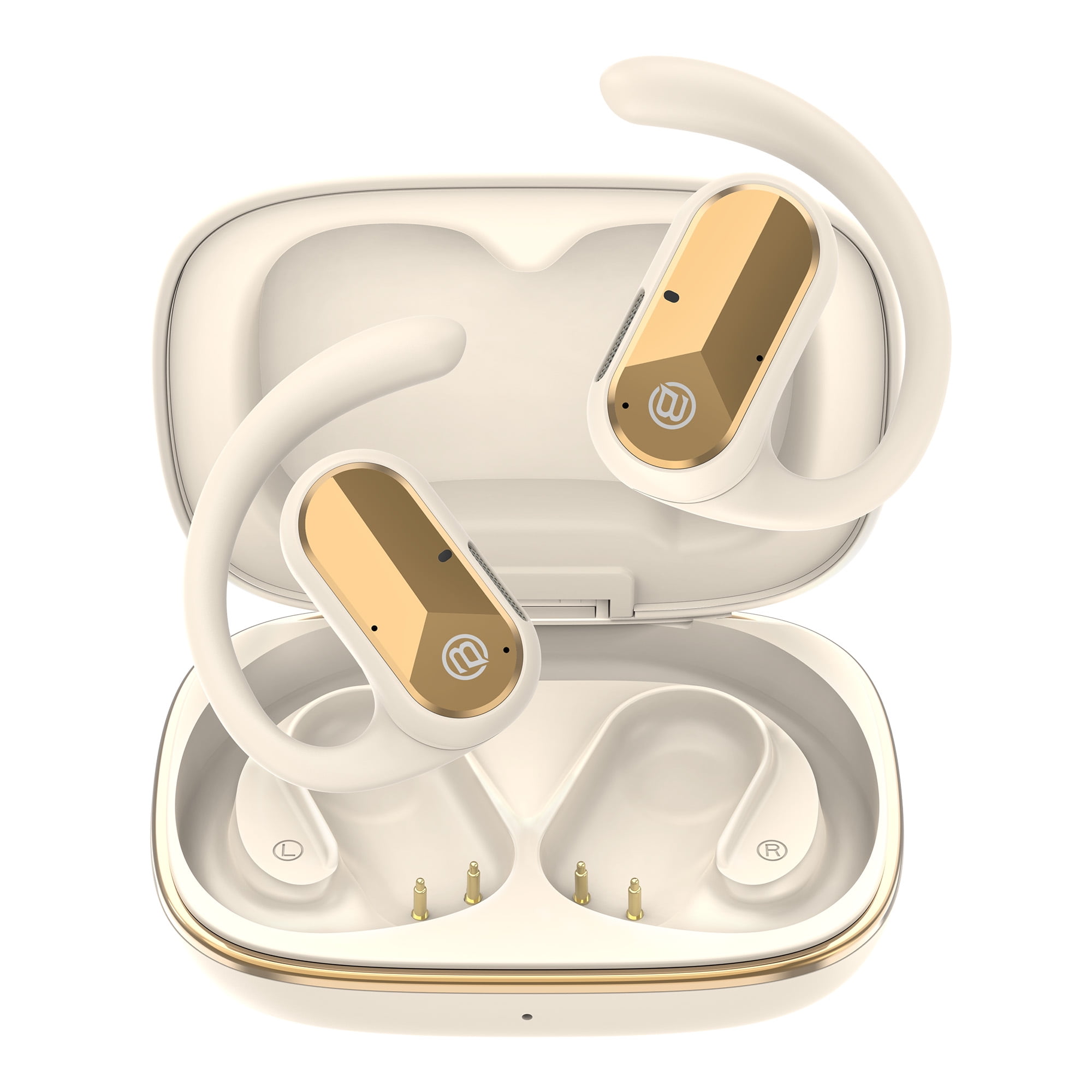 BUGANI Open Ear Headphones Earbuds Wireless: Bluetooth Headphones 5.4 Wireless Earbuds, 50H Playtime, IPX5 Waterproof Ear Buds for Running Workout Cycling Gift