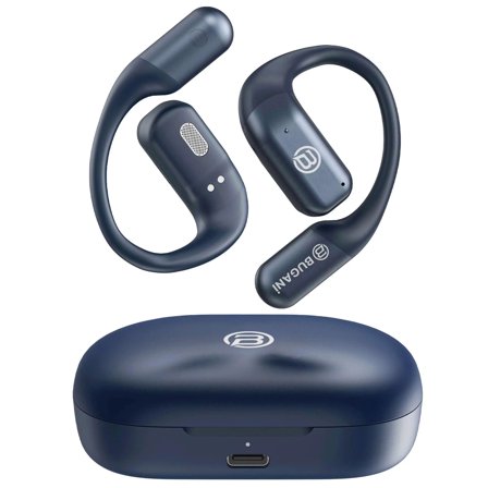 BUGANI Open Ear Headphones Wireless Earbuds,5.4 Bluetooth Headphones, IPX5 Waterproof Ear Buds for Running Workout Cycling Gift Blue