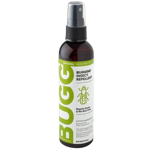 BUGG Products Buggins Natural Vanilla Insect Repellent, 4 fl oz