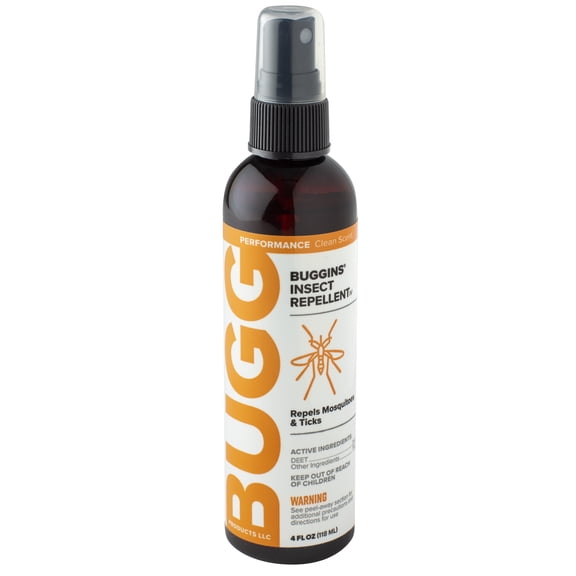 BUGGINS Performance insect repellent 25% DEET Clean Scent