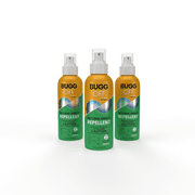 BUGGOFF Mosquito, Gnats & Tick Spray Repellent, Deet Free, Essential Oils, 4 Hour, 3 Pack, 50 mL